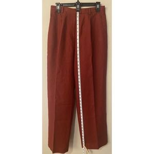 Women’s Madison Studio Red Linen Dress Pants Trousers Size 10